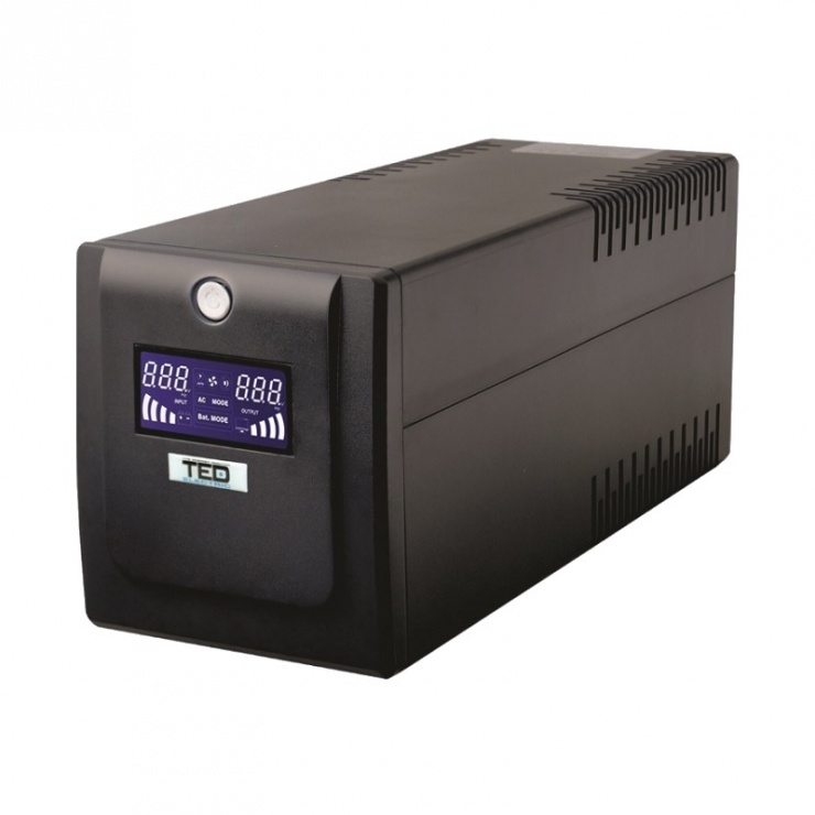 Imagine UPS 1600VA / 900W LCD display Line Interactive cu stabilizator, DZ088393